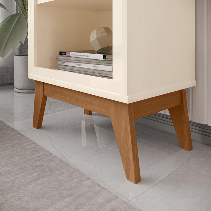 Estante Livreiro 4 Prateleiras com Pés em Mdf