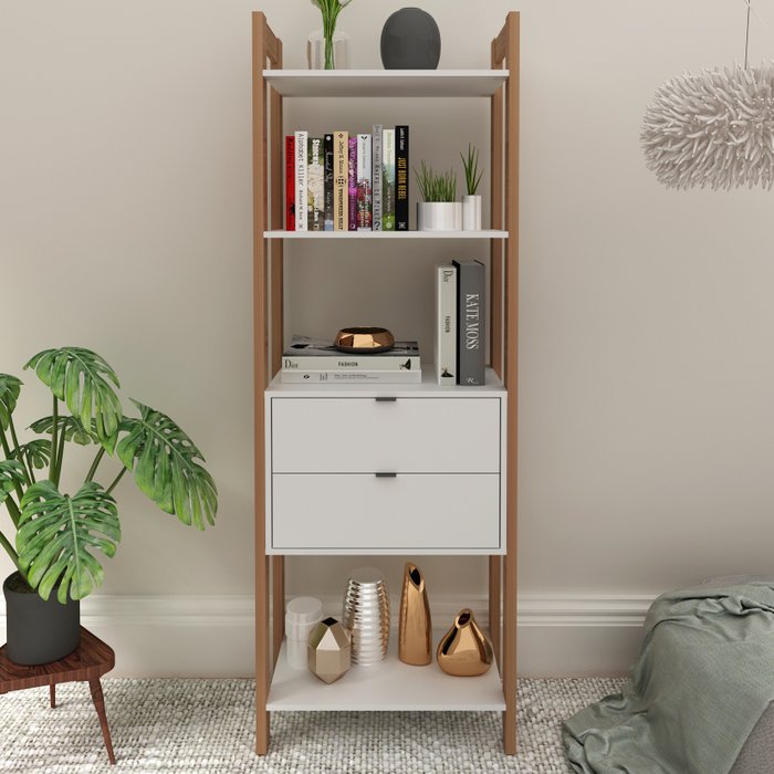 Estante para Livros 2 Gavetas Centro 185cmx65cm