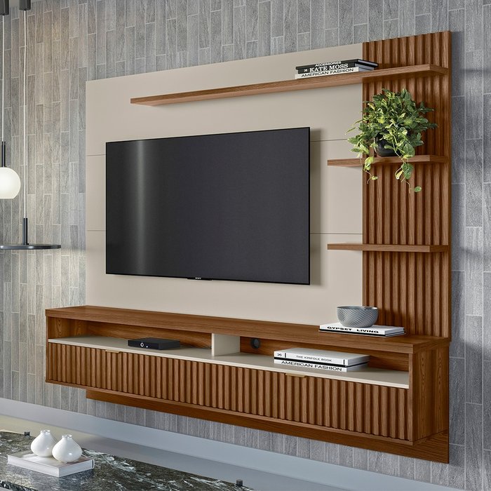 Painel para TV até 65 Polegadas com Ripado